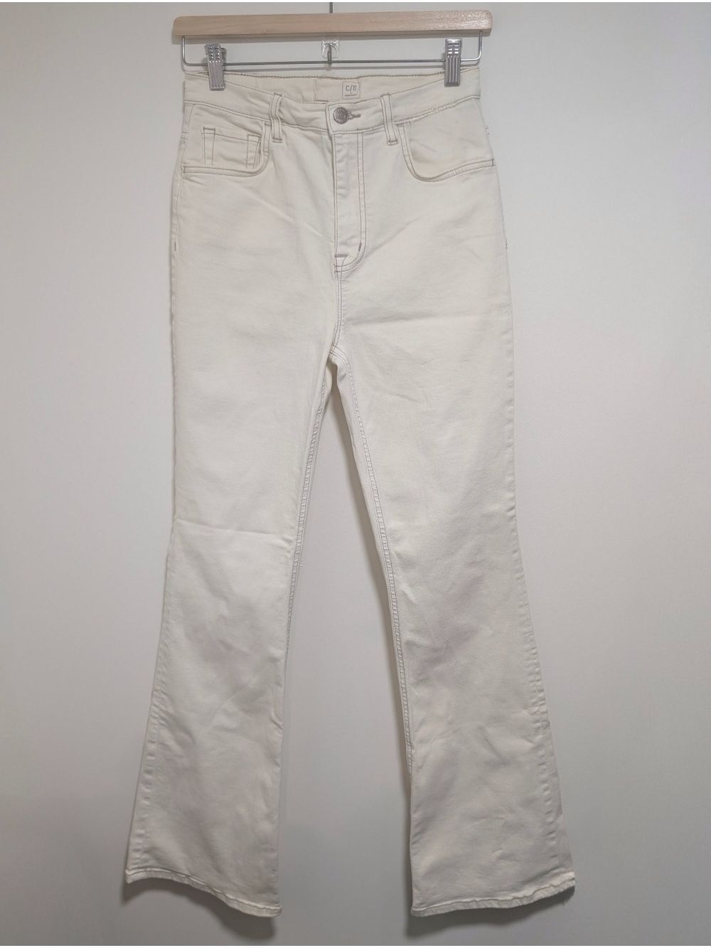 C/E by Current/Elliott | High Rise Flare In Bentonite Ivory - Picture 3 of 13